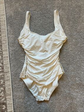 Carmen Marc Valvo White One Piece